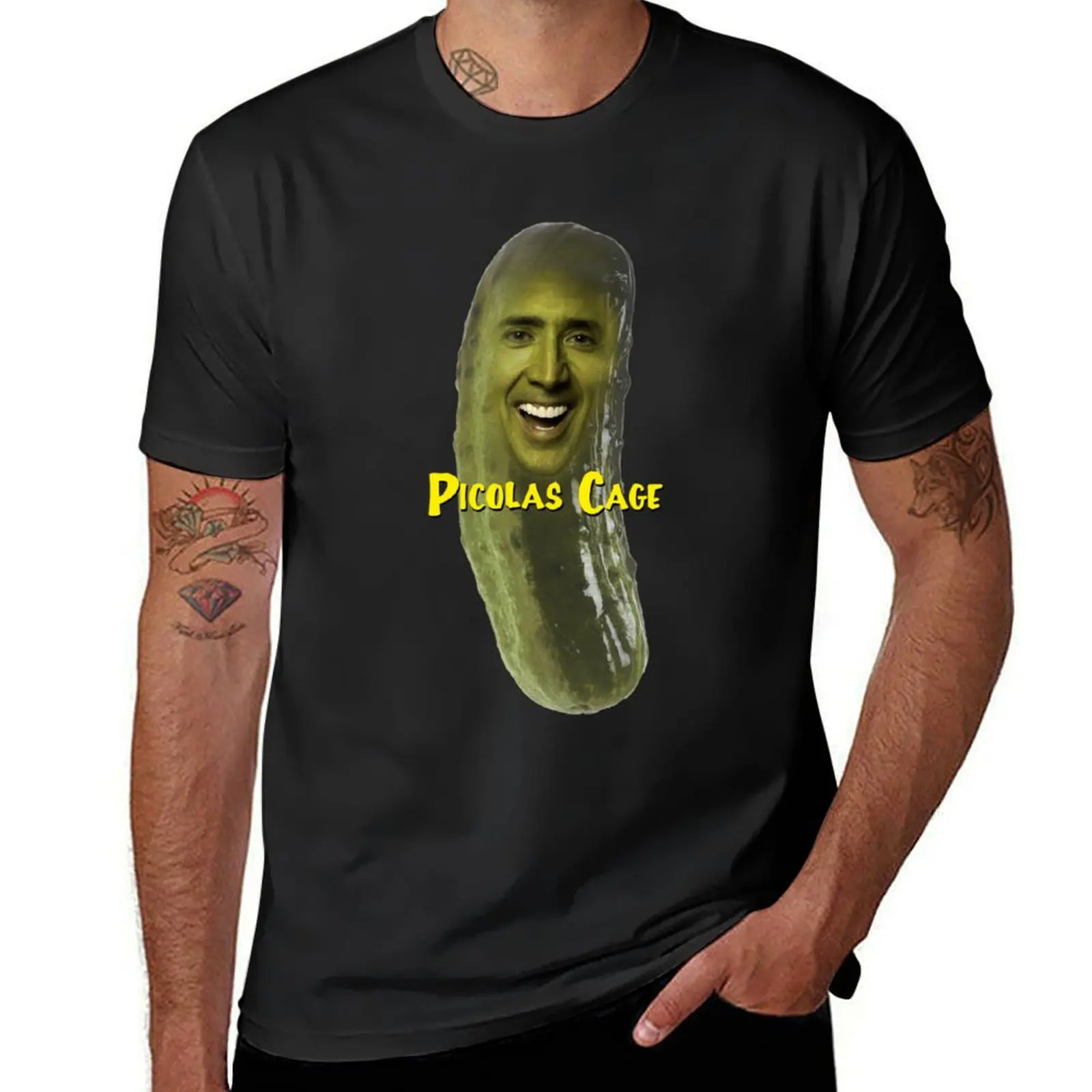 

Picolas Cage Meme T-Shirt hippie clothes cute tops mens white t shirts