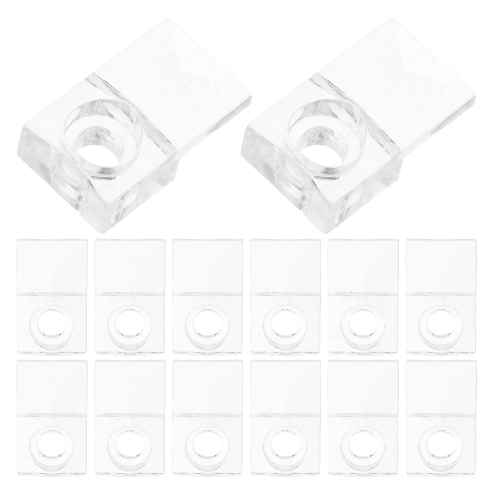 30Sets Mirror Holder Clip Kit Wall Mount Glass Mirror Clips for Bathroom Living Room Tiles Concrete Drywall Adjustable Secure