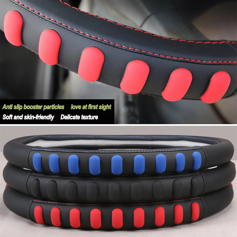 Grain Massage Car Truck Lorry Van Auto Steering Wheel Cover Wrap Large Passenger 38 40 42 45 47 50 CM Wear-resistant Relax