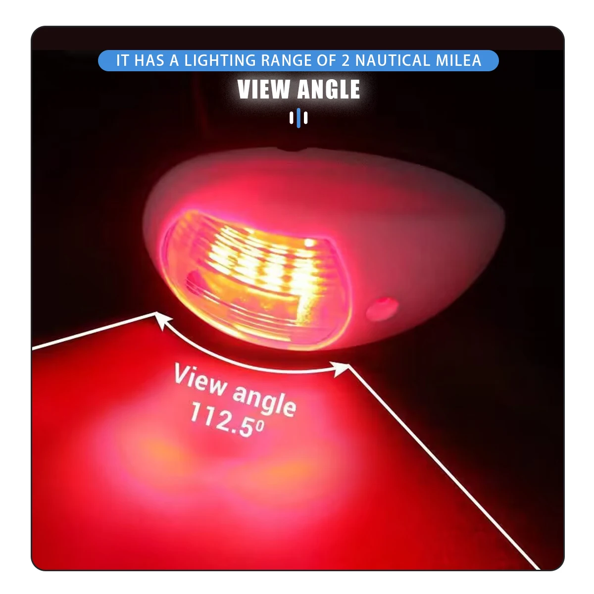 يخت الملاحة ضوء إضاءة مقاومة للماء البحرية السبر ضوء الملاحة ضوء الأحمر والأخضر البحرية ضوء 12 فولت 24 فولت 2 قطعة