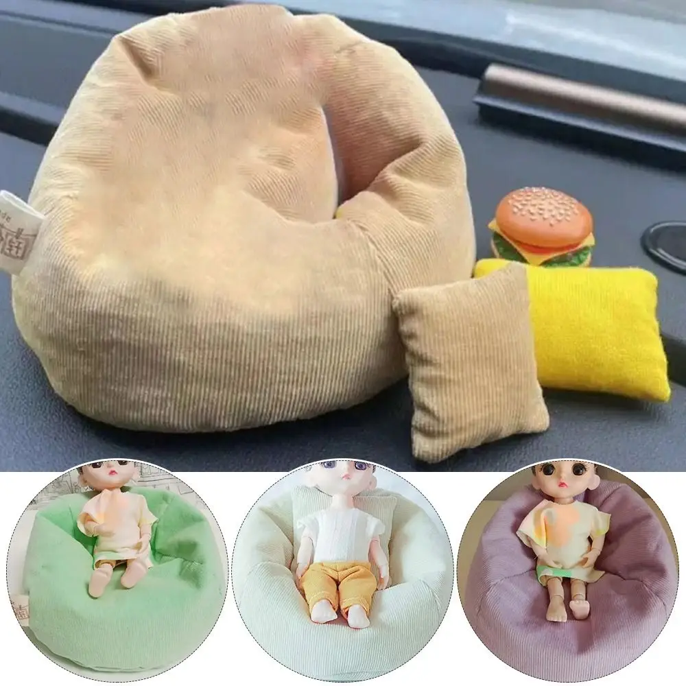 

Mini Toy Doll Sofa Accessorie DIY Mini Sofa Gifts Kids Pretend Play Miniature Furniture 15CM Doll