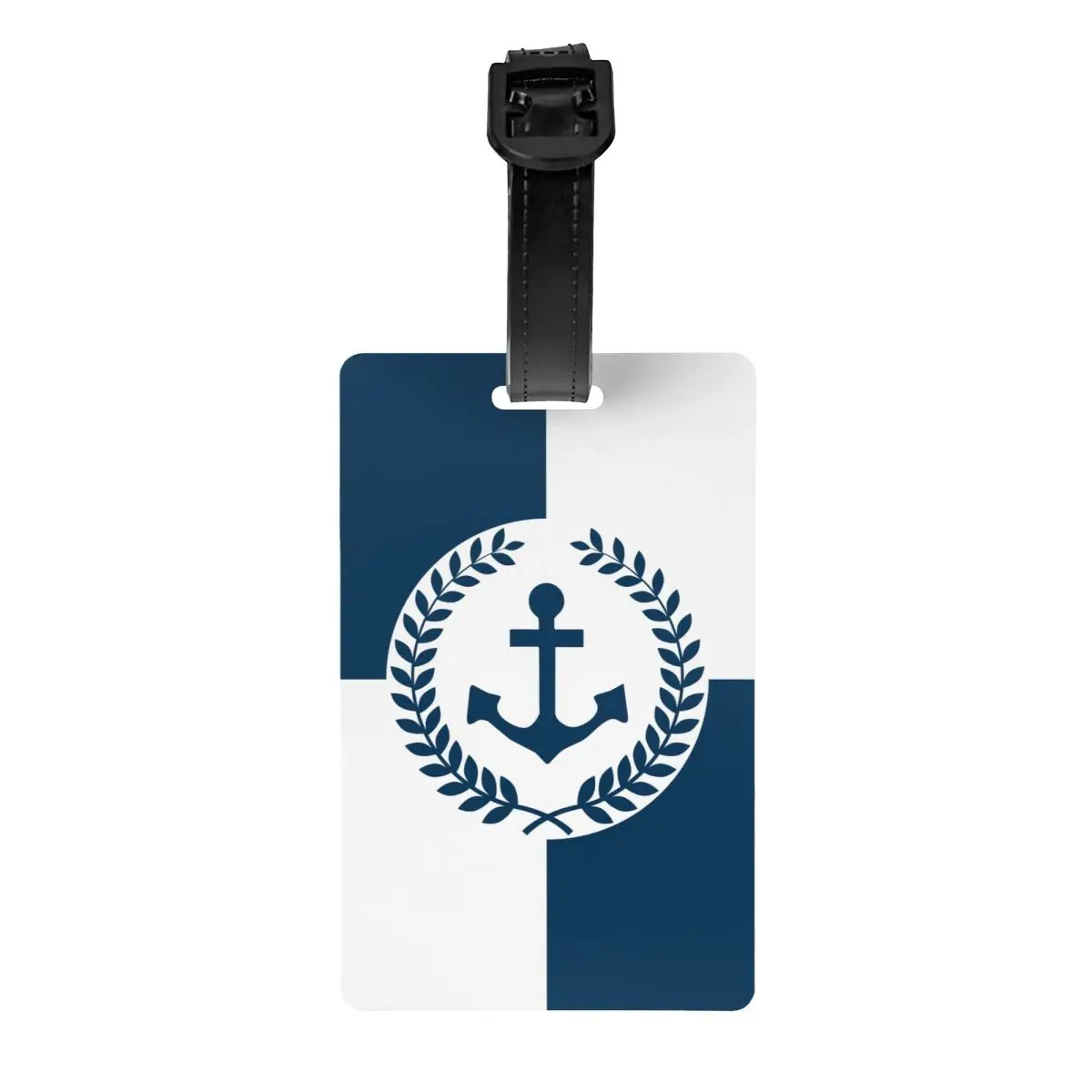 Custom Nautical Anchor Themed Design Luggage Tags for Suitcases Cute Sailing Sailor Baggage Tags Privacy Cover Name ID Card