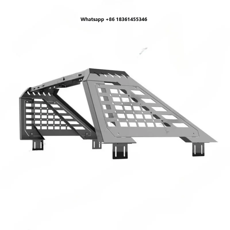 

High Quality Hot Selling Heavy‑Duty Aluminum Roll Bar with 2×130L Lockable Storage Boxes Pickup Trucks 600 LBS Capacity