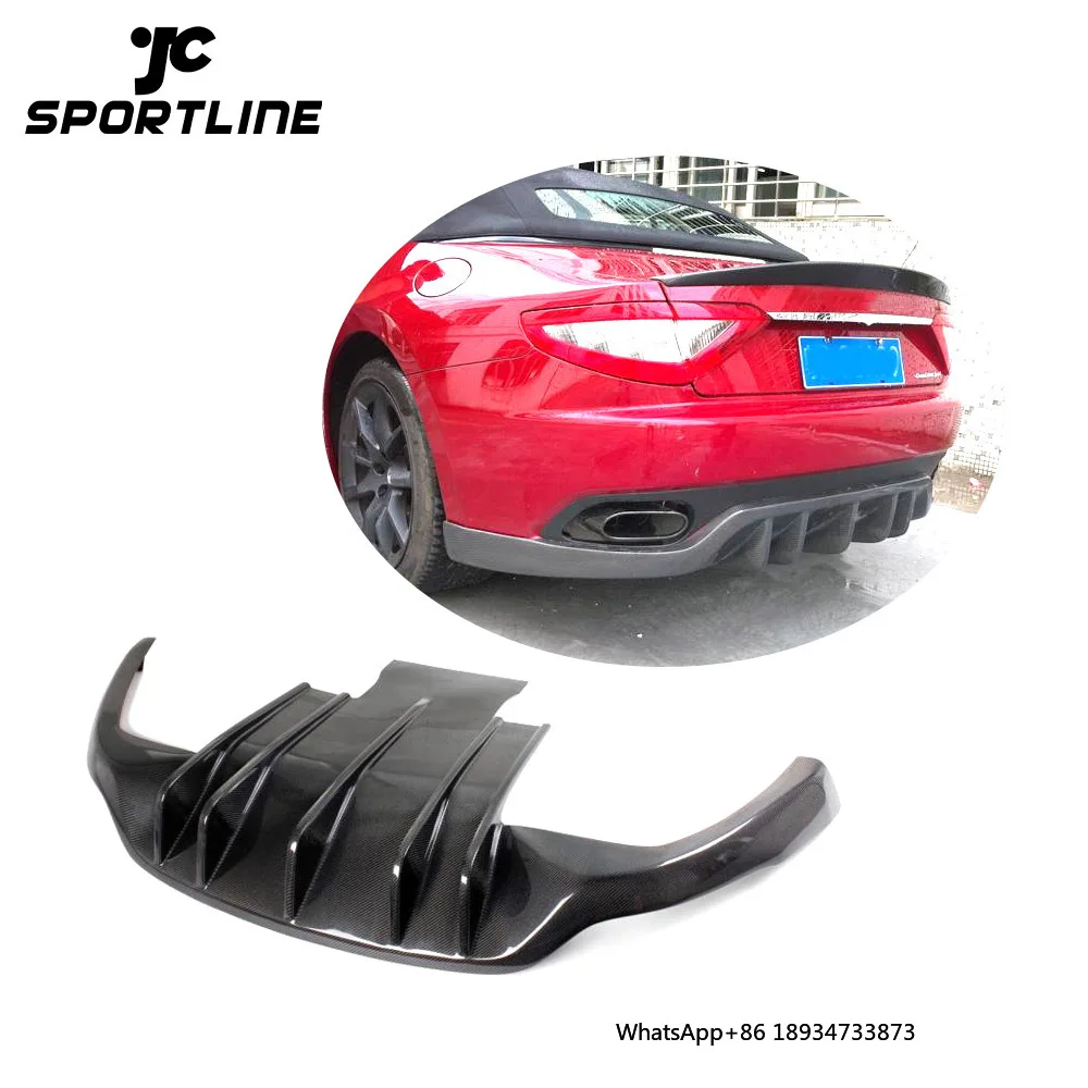 MC Style Carbon Fiber Auto Rear Diffuser Down Spoiler for Maserati Gran Turismo GT