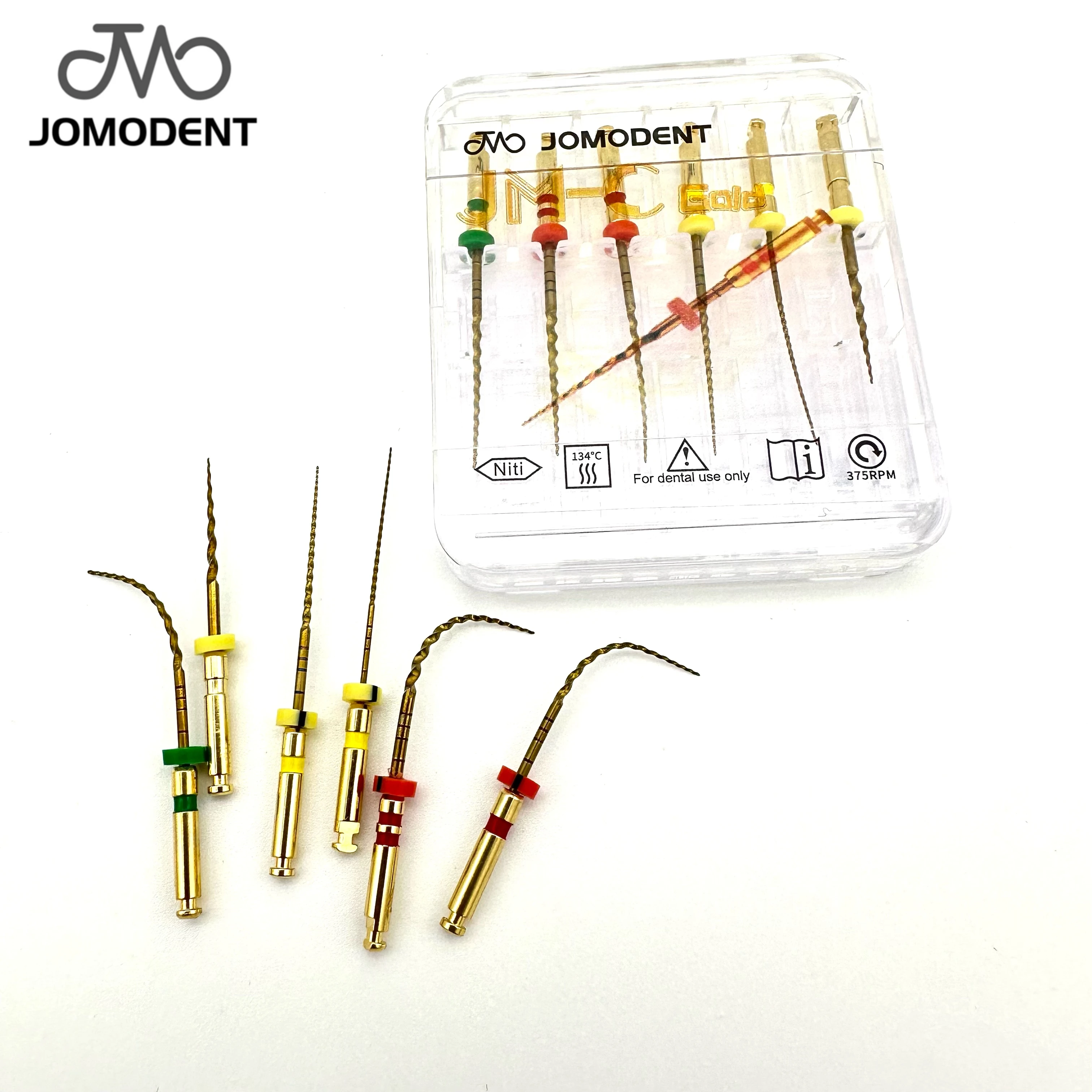 JOMO JM-C Dental Heat Activation Rotary Root Canal Endodontic Files 6Pcs/Box Flexible Dentist Materials Nickel-Titanium File