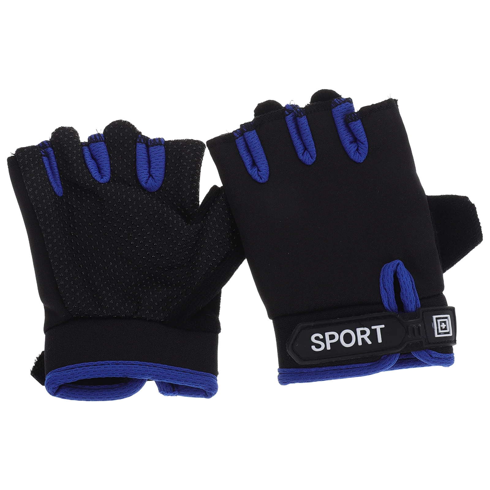 1 paio di guanti da ciclismo con protezione antiscivolo per mezzo dito per guanti senza dita da ciclismo per pattinaggio a rotelle