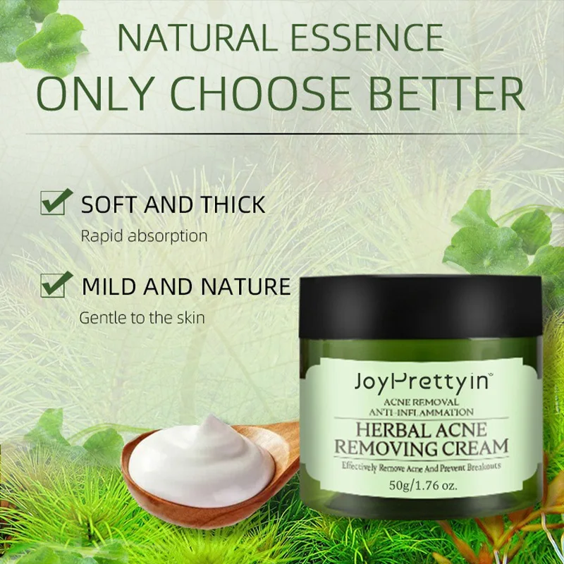Herbal Acne Moving Cream Long Lasting Moisturizing Face Care Products Oil Control Fading Acne Scars Marks Skin Care Beauty