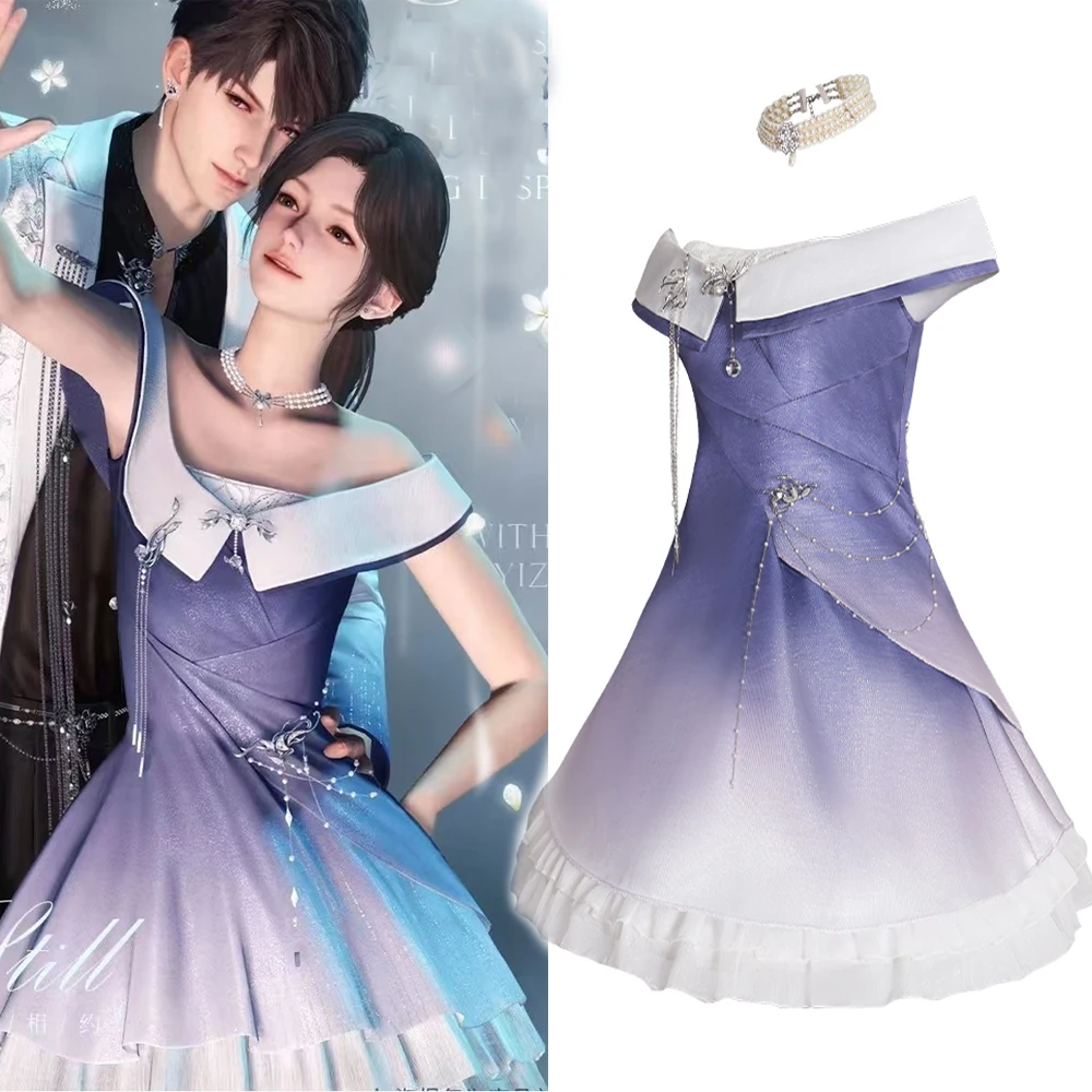 

2025 Anime Love and Deepspace Cosplay Costume Female Gown Dress Halloween Uniform For Woman Princess Disguise Performance Wear