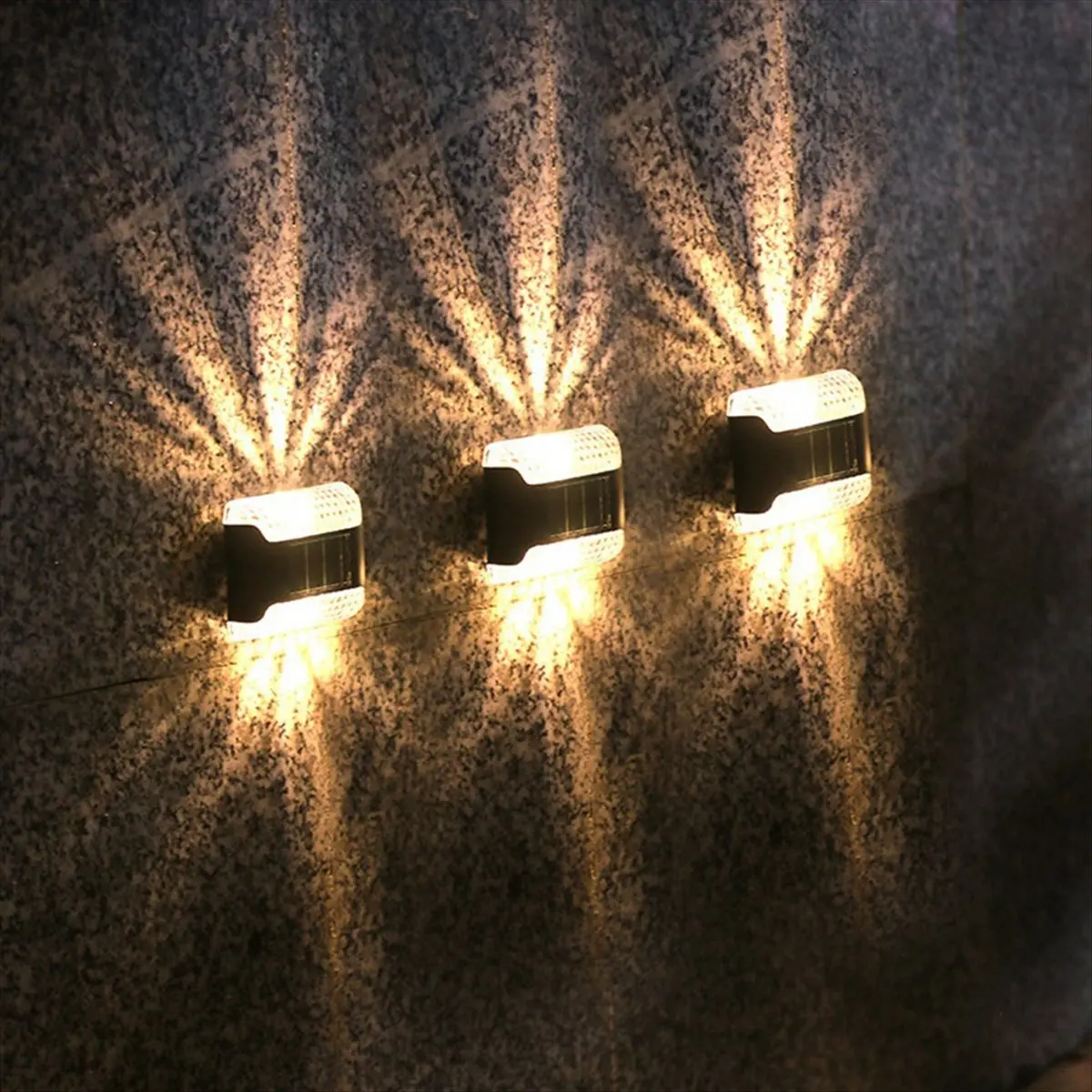 *A91P Solar Lights Outdoor Bright Fence Lights Solar Powered Outdoor Waterproof Patio Decor,Solar Deck Lights for Outside A
