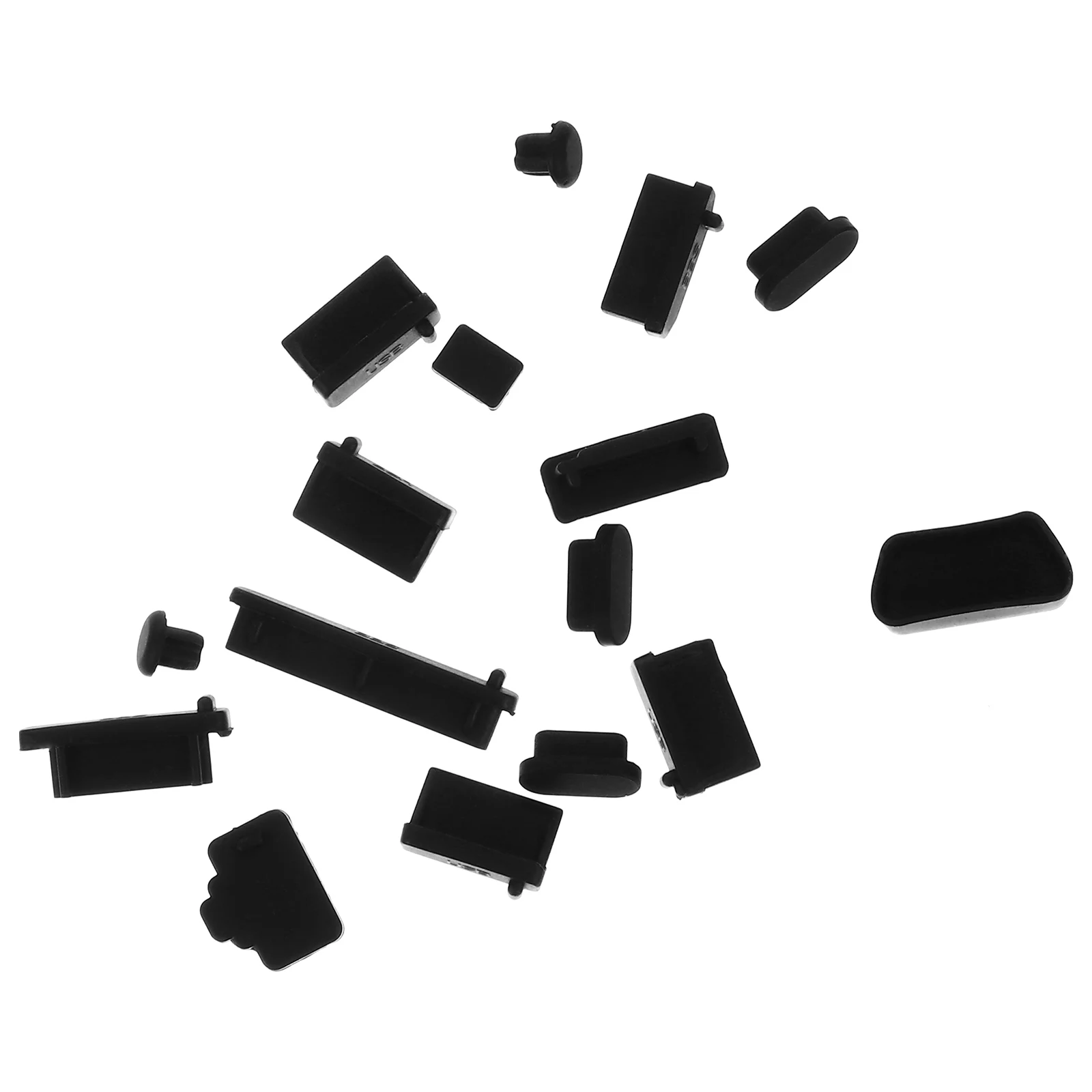 

160Pcs Laptop Plug Set Heavy Duty Silicone Dustproof Caps for Charging Ports Retainer Storage Design No Loss Solution