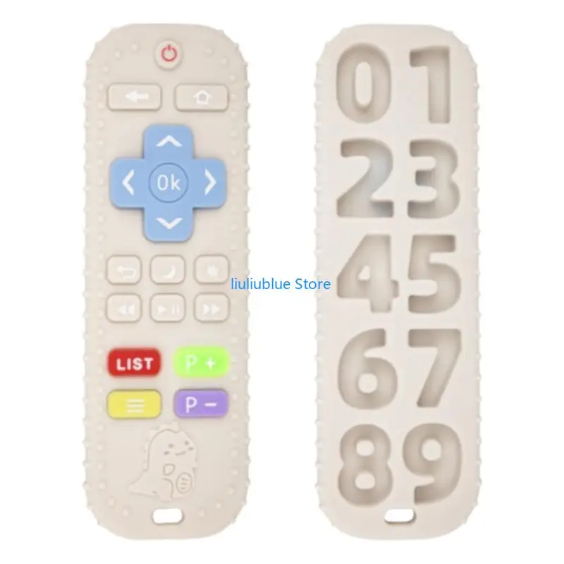 ألعاب التسنين على شكل جهاز تحكم عن بعد للأطفال خالية من مادة BPA لعبة تخفيف التسنين للأطفال 62CF