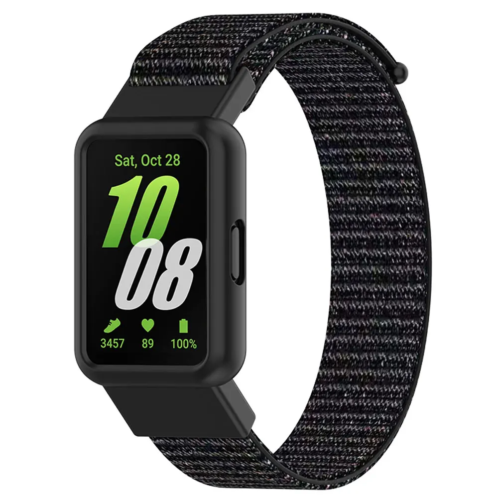 สายนาฬิกา + เคสสำหรับ Samsung Galaxy Fit 3สายรัดข้อมือไนลอนสำหรับกีฬาอะไหล่ Fit3 Galaxy