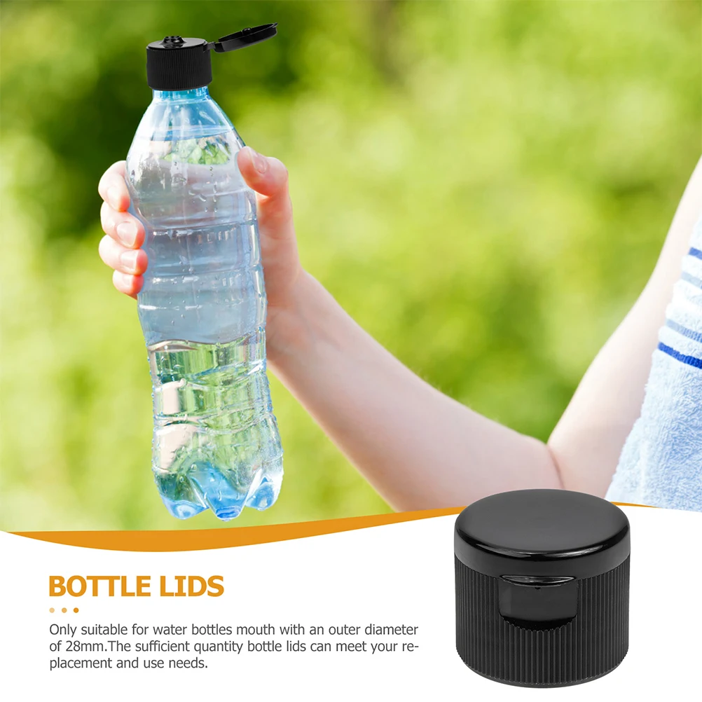 

40 Pcs Sports Water Bottle Cap Spill-proof Caps Replacement Top Bottles with Lids Plastic