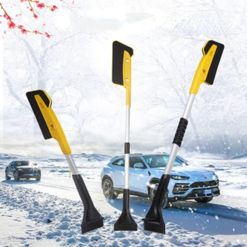 

74-90cm Scalable Winter Car Ice Scraper Glass Snow Remover Car Windshield Auto Snow Brush Cleaner Tool Broom Wash Accessories