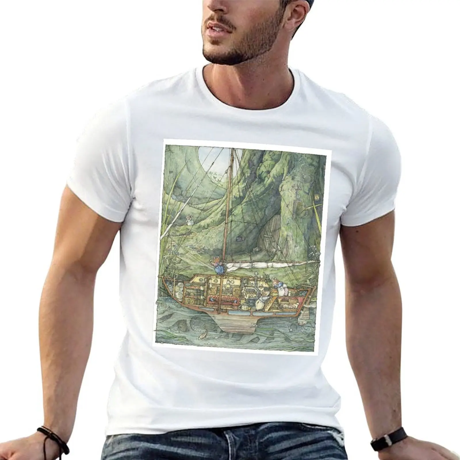 

Cutaway of Dustys Boat T-Shirt anime t shirts oversize cotton t shirts high quality T-Shirt