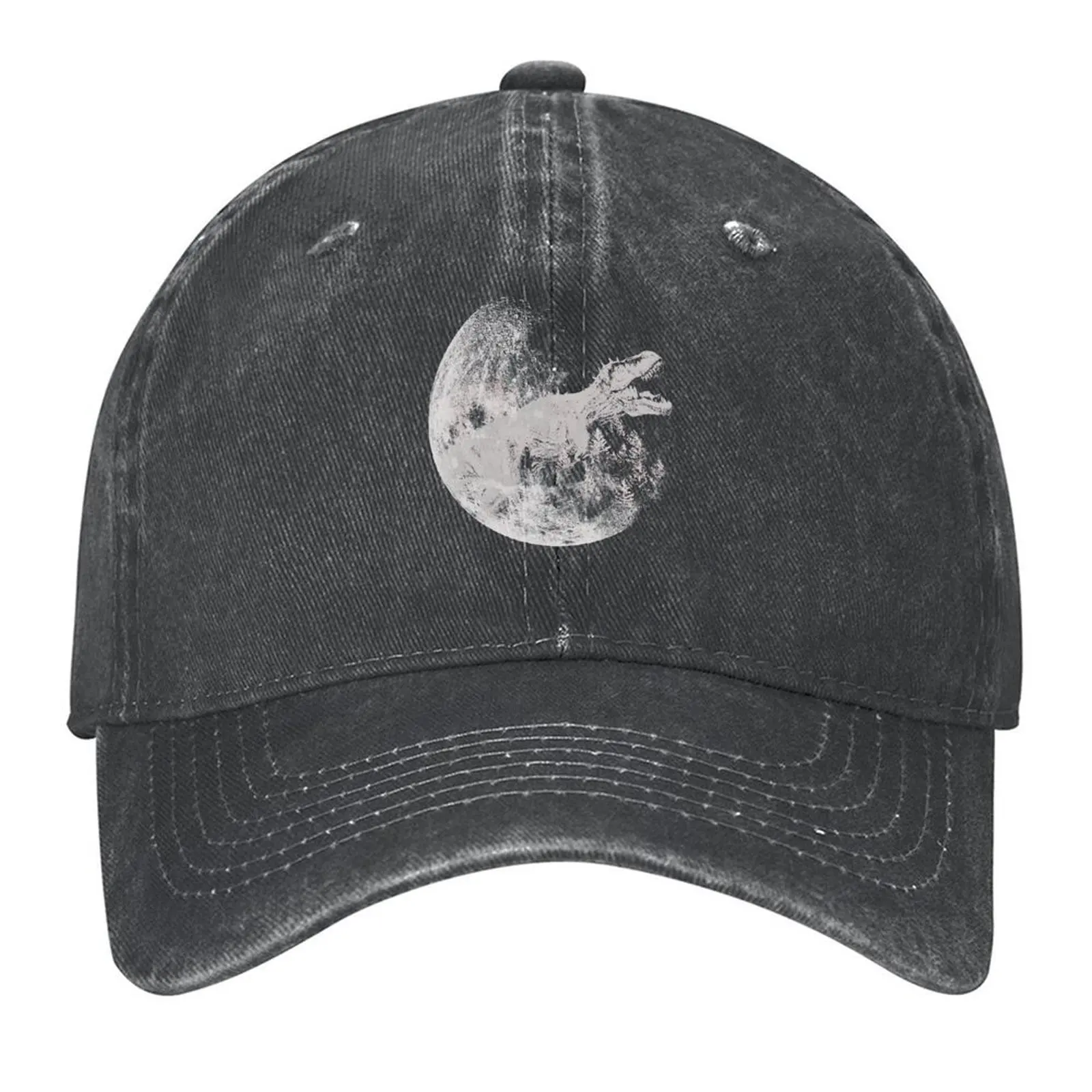 

Dinosaurs On The Moon Baseball Cap Beach luxury caps Luxury man cap birthday Hats For Women Men's