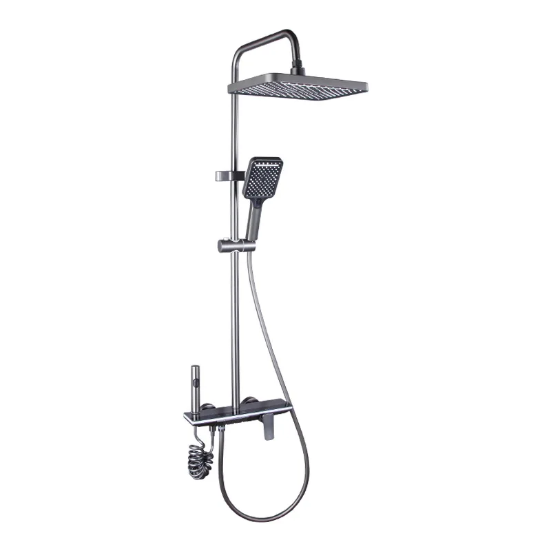 

Copper, piano shower set, household, four-speed pressurized.