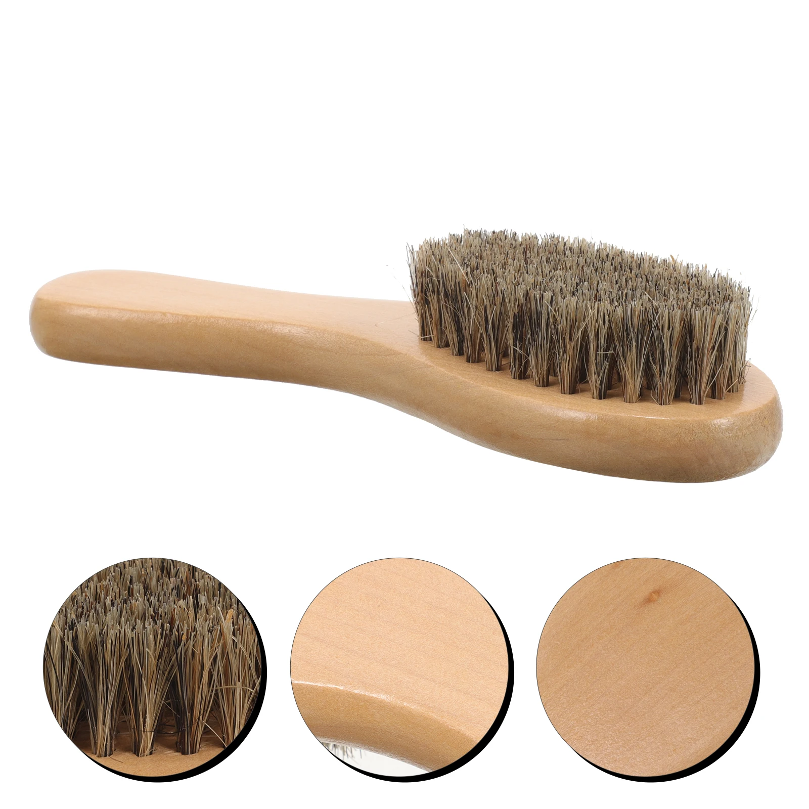 

Elbow Bristle Shoe Brush For Shoes Cleaning Oil Polishing Soft Bristles Fine Durable Sole Heel Scrubbing Brush Wood