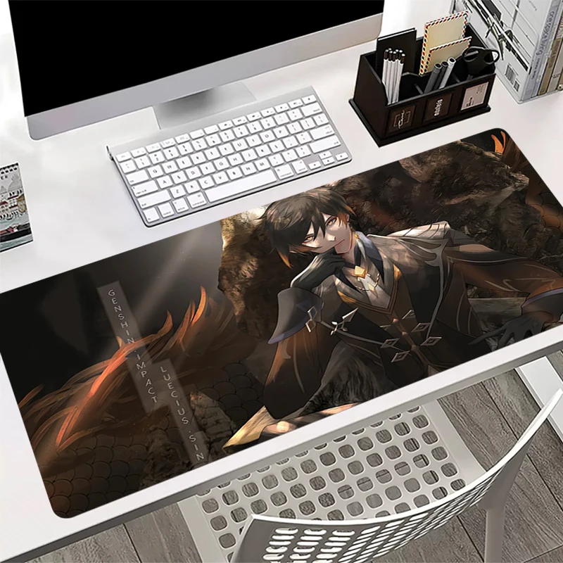 Mouse Pad Zhongli Gamer Mousepads Big Gaming Mousepad Large Keyboard Mat Waterproof Desk Pad For Computer Laptop Mouse Pad 90x40