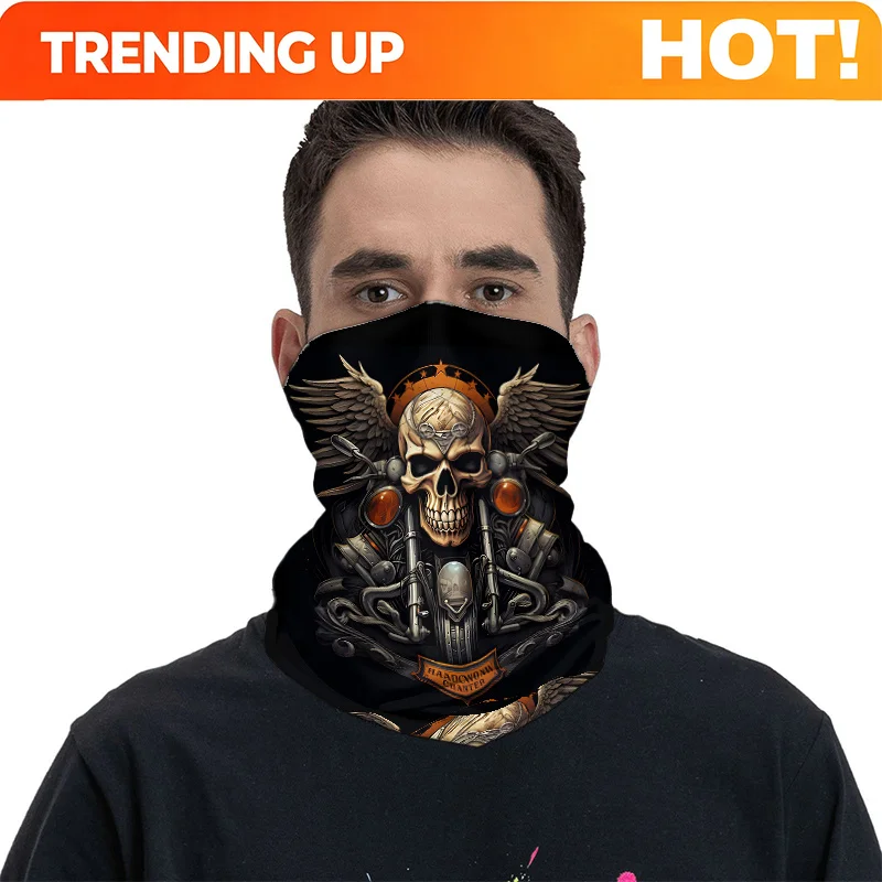 Customization Vintage Breathable Face Mask With Skull & Crossbones - Retro Mask For Hiking, Fishing, For Climbing - Comfortable