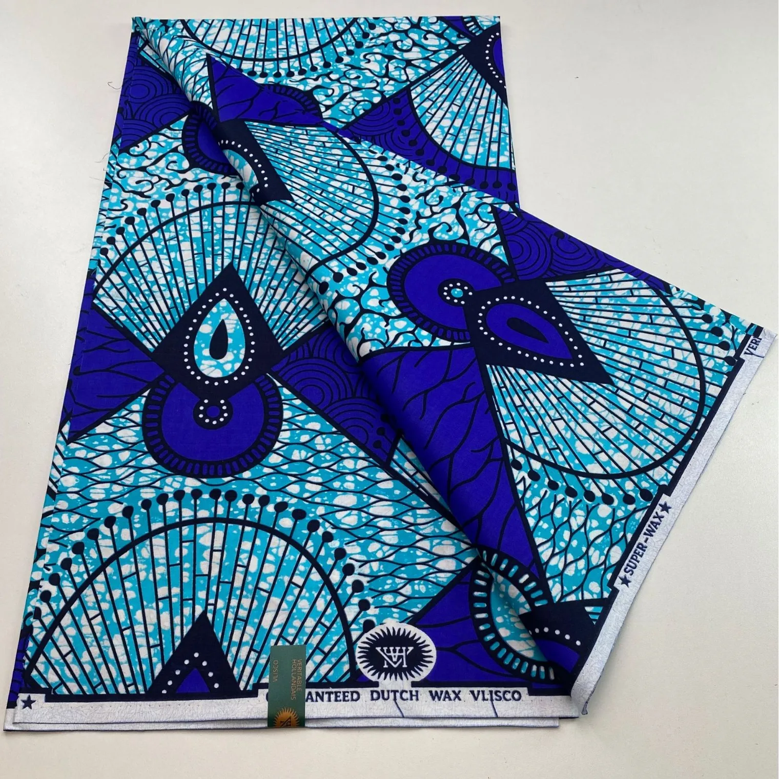 2025 New Veritable Wax Pagne African Super Real Holland Wax VL Original 6 Yards 100% Cotton Batik Lace Dress Dutch Loincloth