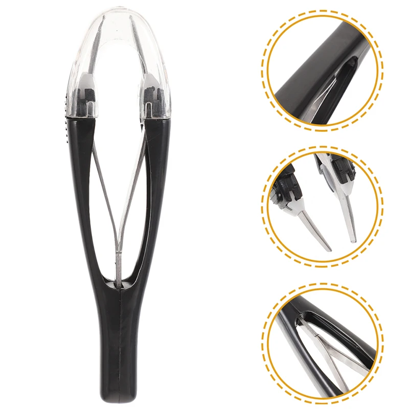 Eyebrow Tweezer Automatic Retratable Face Hair Beard Removal Stainless Steel Anti Rust Beauty Hair Puller Makeup Tool