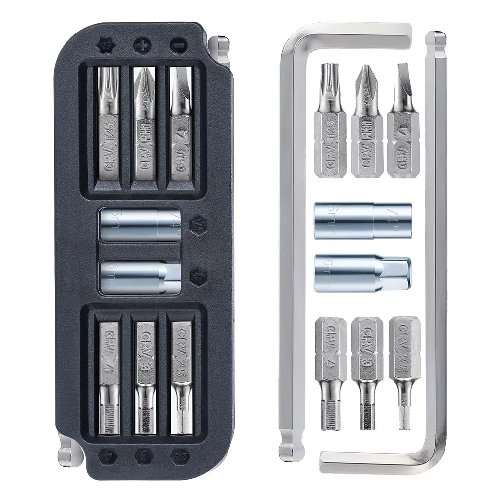 

Cycling Accessory 10-in-1 Bicycle Tool Bike Repair Situations Bicycle Repair Multi-tool Compact Design Tool Easy Carry Tool