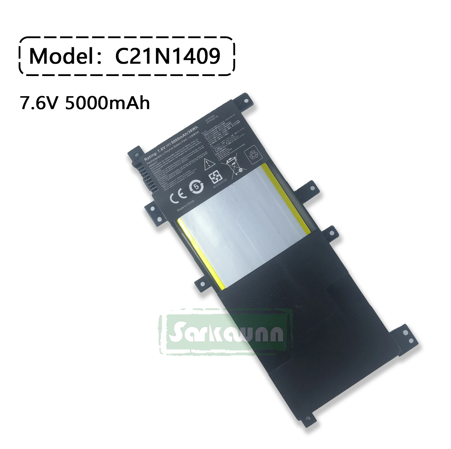 SARKAWNN C21N1409 Laptop Battery FOR ASUS DX882LD DX882LDB F41LD F41LDB F430LB F430LD F430LDB F455LB F455LN F455LNB K455LB