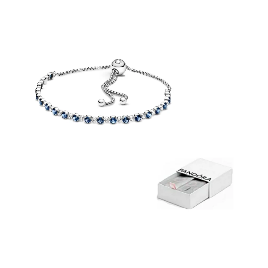 

Pandora 925 Sterling Silver Bracelets Women's Blue 599377C01