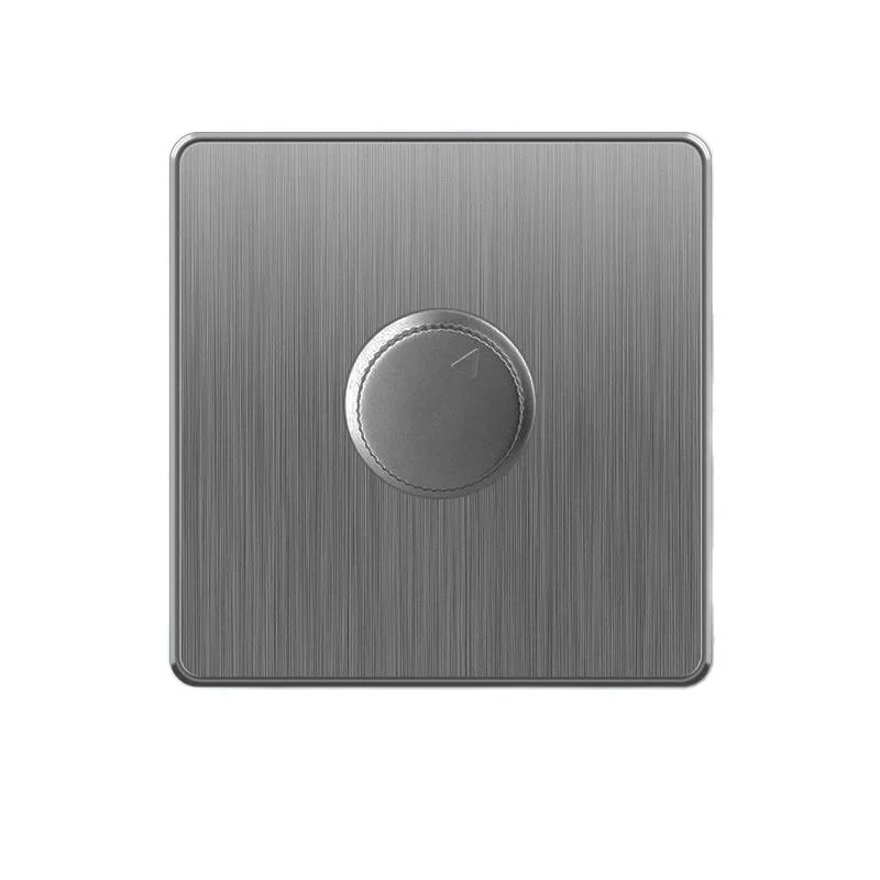 Grey Brushed PC Panel Eclectrical Wall Switches and Sockets UK British Malta African Standard  Electrical USB Socket