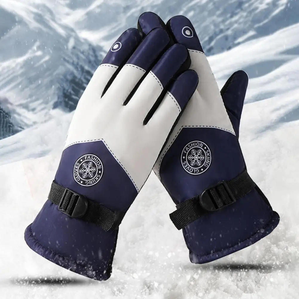 Ski Snow Gloves Windproof Winter Thermal Waterproof Hand Warming Glove Snowboard Gloves Men Women for Skiing Cycling