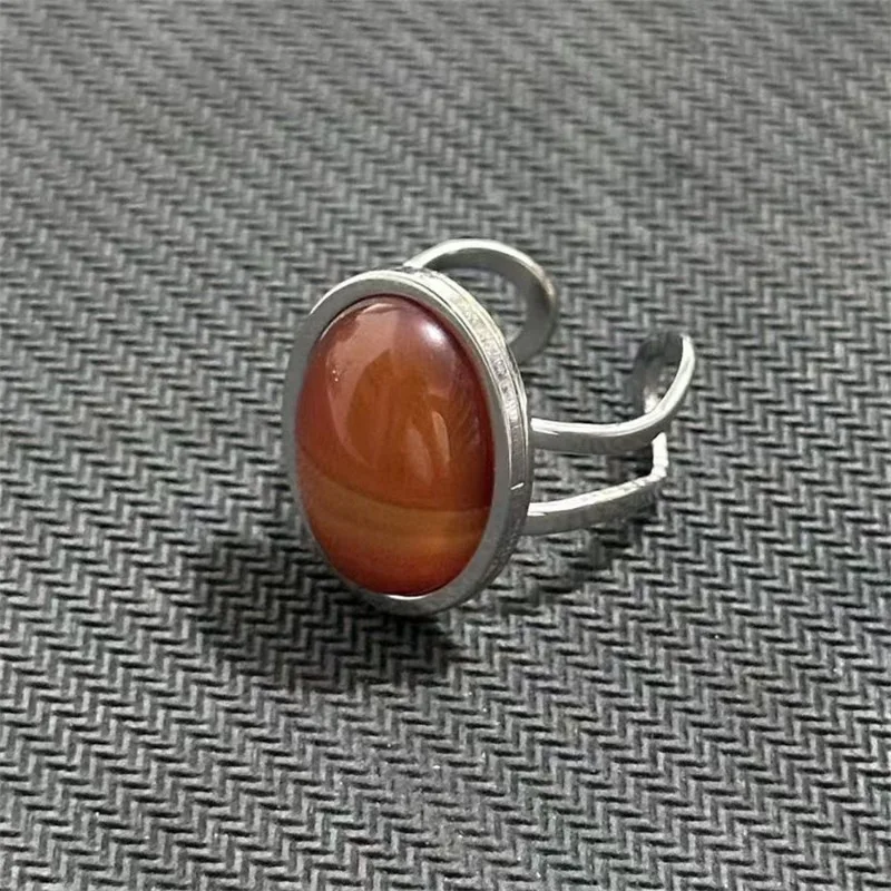 

10 шт. овальных колец из натурального камня и нержавеющей стали для женщин, в стиле бохо, с открытым дизайном, для Рейки-терапии, с кристаллами, оптом