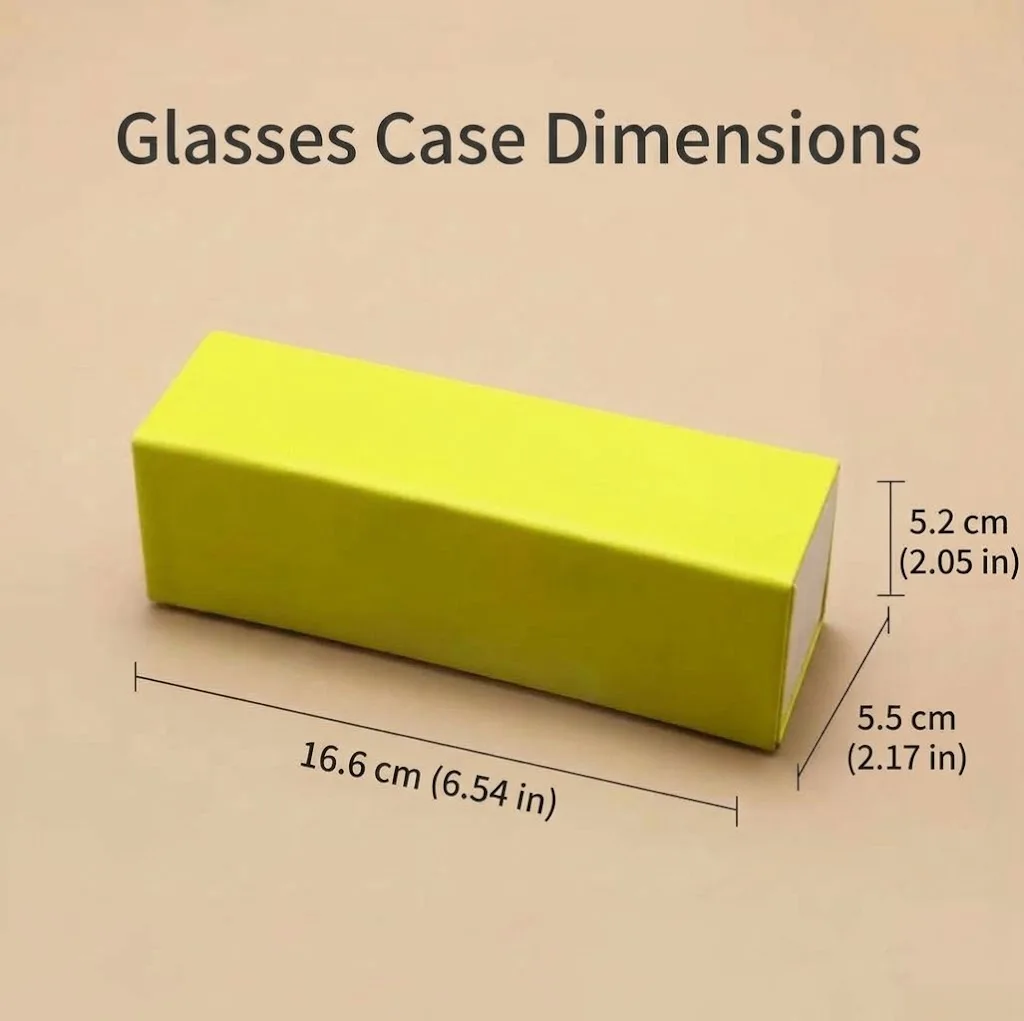 Glasses Case Minimalist Trendy Folding Eyewear Box Portable Sunglasses Storage Protector Cover Holder