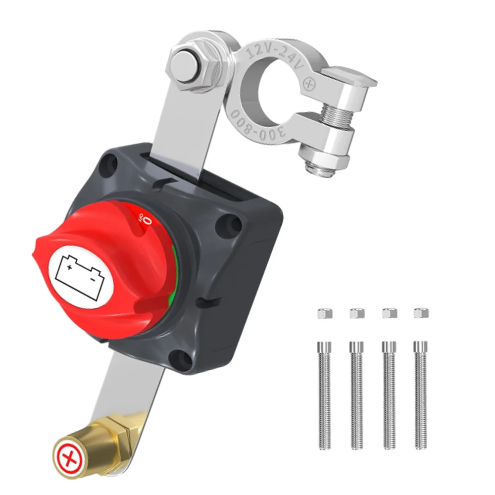 

Battery Disconnect Switch For Cars RVs Boats 12V-48V 275A Copper Head Side Post Battery Disconnect Switch