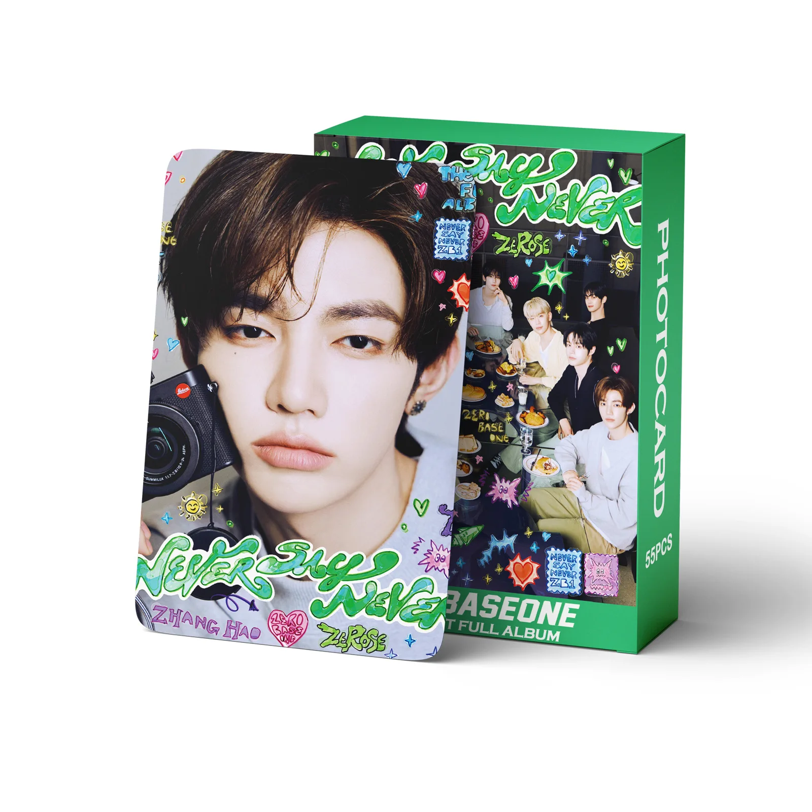 

55 шт./компл. Kpop Idol ZB1 новый альбом NEVER SAY NEVER фотокарточки YUJIN KIMTAERAE HD печатные ломо-карты ZHANGHAO Ricky Fans подарки