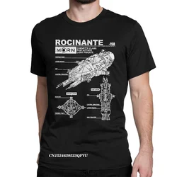 Rocinante Specs The Expanse T-shirt en pur coton pour homme, Mcrn Fashion Tee Shirt, Harajuku Manga Tee Shirt, Vêtements originaux