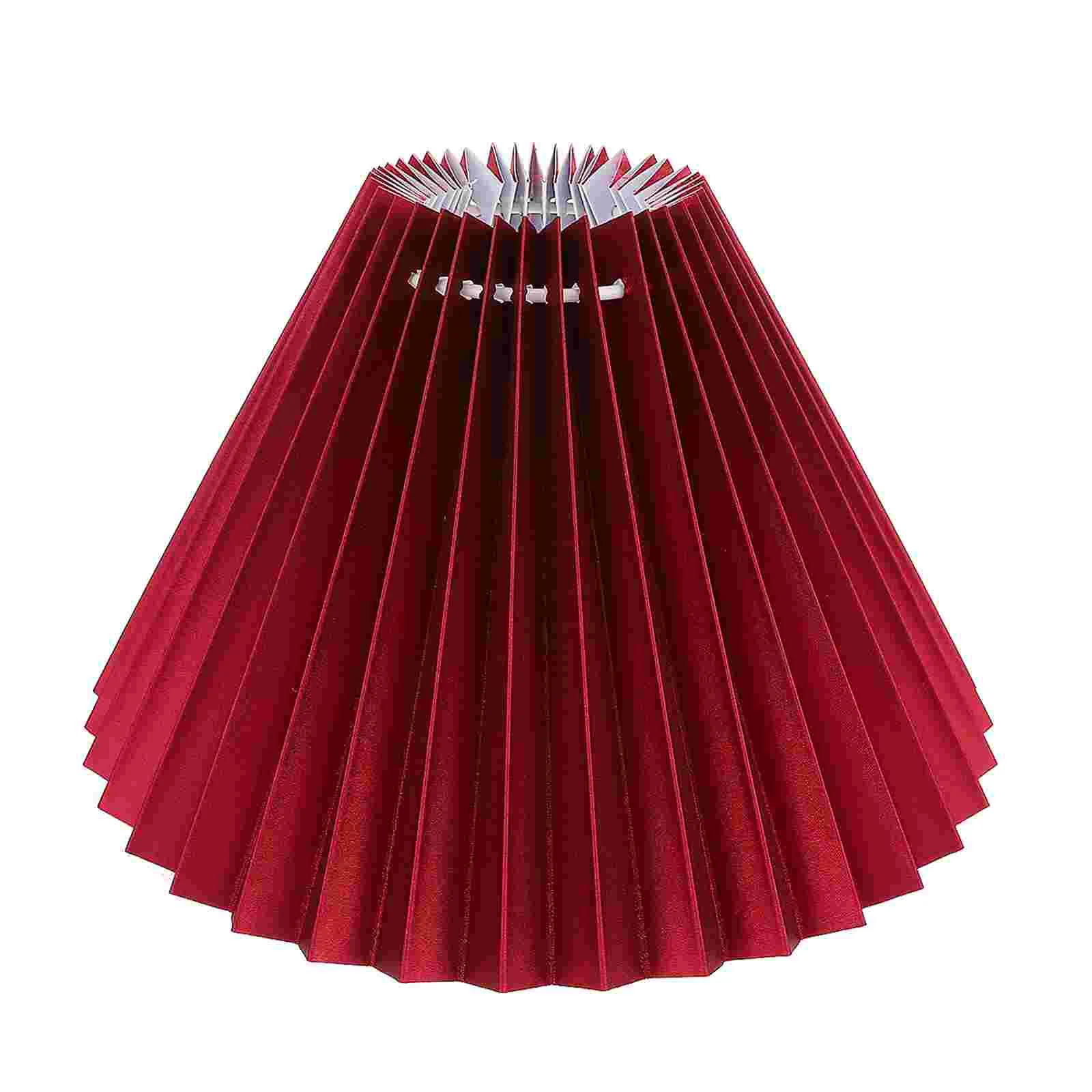 Pleated Lampshade Insect-proof Cloth Craft Light Cover Decorations Accessory Simple Style Wrought Iron Table