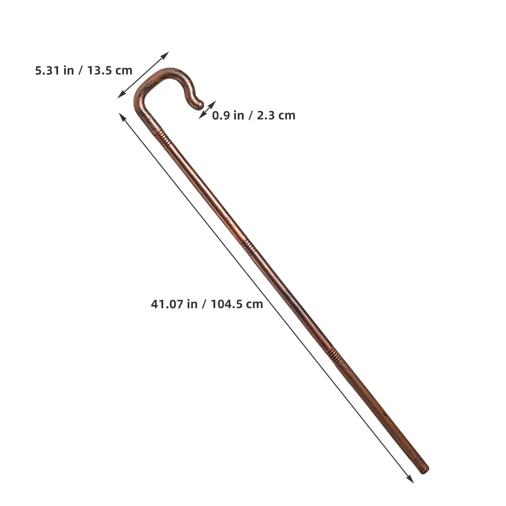 

2Pcs Halloween Crutch Props Realistic Texture Cane for Cosplay Party Supply Halloween Decorative Prop Witch Cane Cosplay