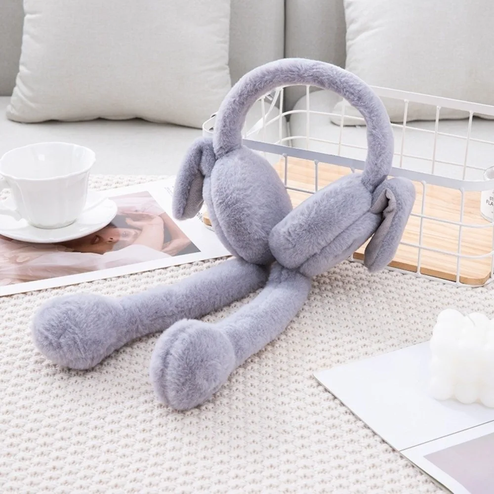 لطيف أرنب غطاء للأذنين الكرتون تقليد الفراء غطاء للأذنين بلون الدفء الشتاء غطاء للأذنين ركوب الخيل