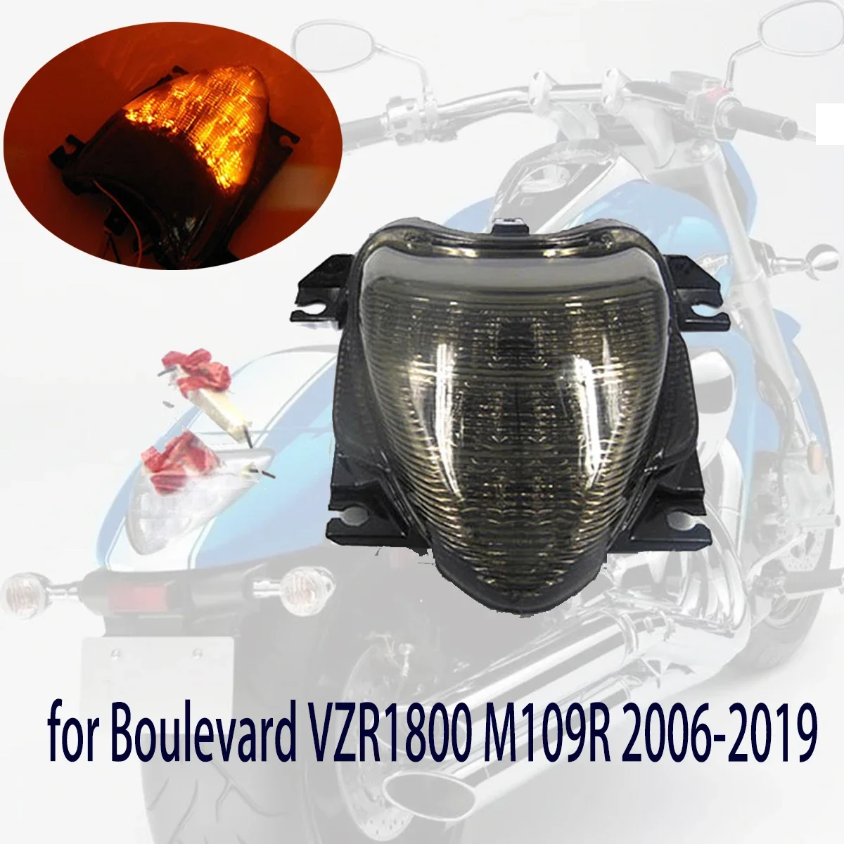 Tail Light Fit For SUZUKI Boulevard VZR1800 M109R Rear Taillight LED Integrated Turn Signal VZR 1800 2006 - 2019 2018 2017 2016