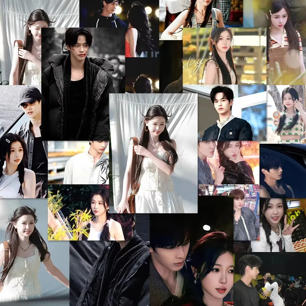 80Pcs/Set Drama Speed and Love Stickers - Yu Shuxin & He Yu Celebrity Peripheral Decals Perfect for Journal Decoration