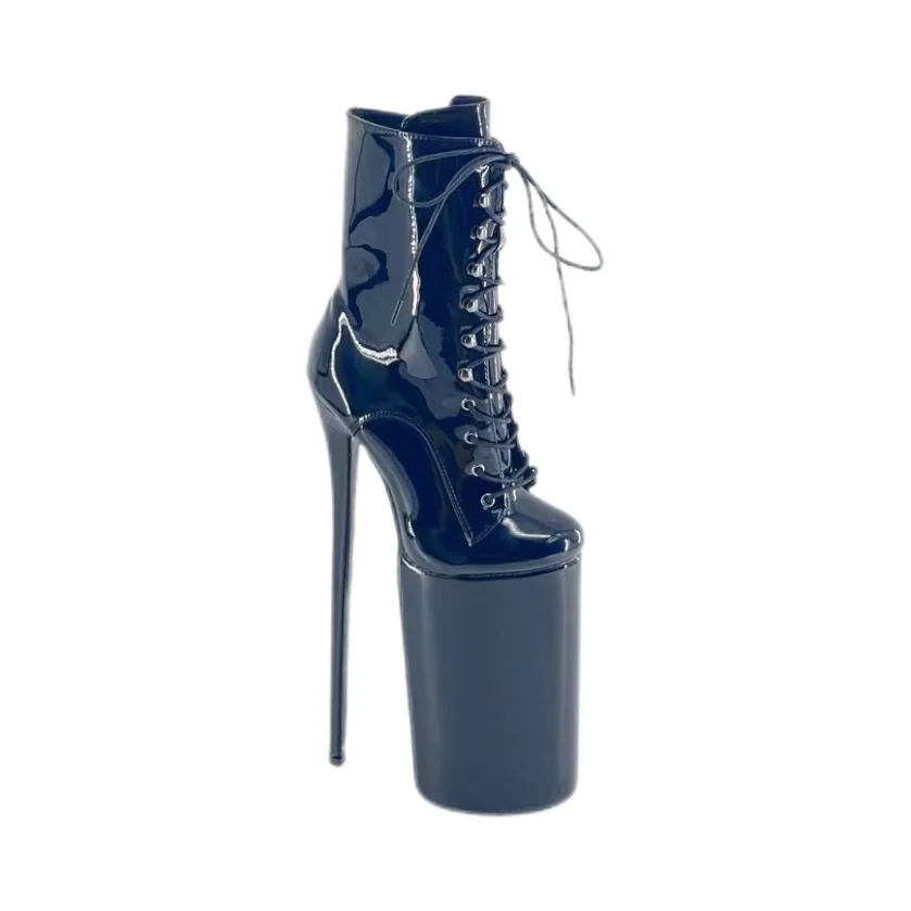 SEEKMATE 30CM Hate Sky High European and American fetish boots Sexy large waterproof platform steel pipe dance boots Fun runway