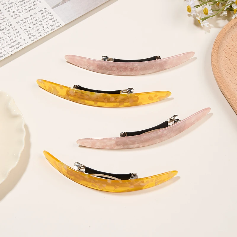 

Two-Tone Large Hair Clip Women Non-Slip Big French Barrettes For Thick Hair Strong Hold Jaw Clips Elegant Girls Hair Accessories