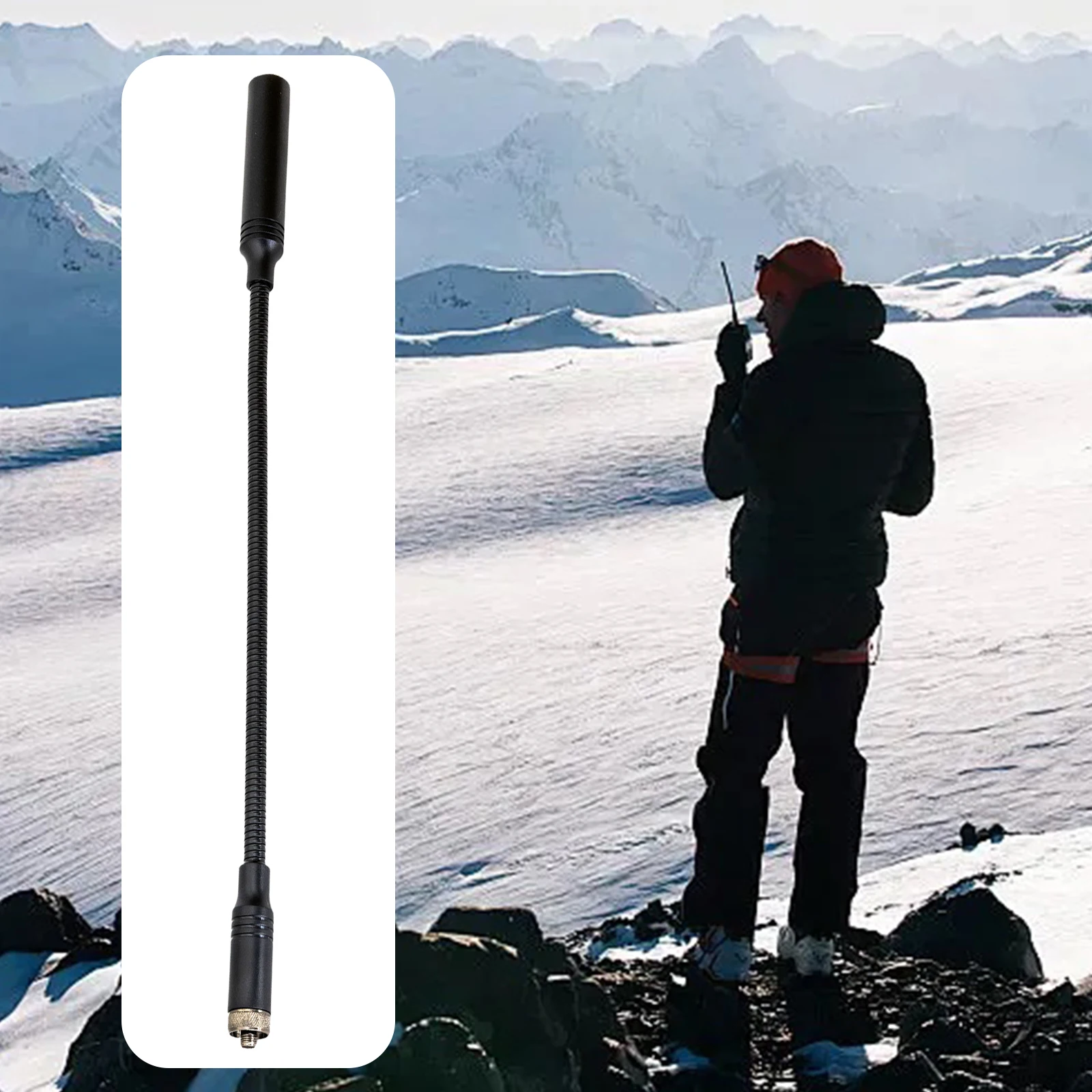 SMA-F Dual Band VHF/UHF High Gain Ham Radio Antenna for Outdoor Use Two Way Radio Antenna Compatible for AT-23G/AT-33G/AT-40G