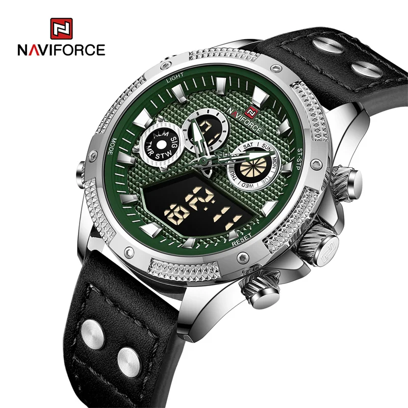 

NAVIFORCE Top Brand Men's Sports Watches Waterproof Digital Military Quartz Wristwatch Dual Display Clock Relogio Masculino 2023