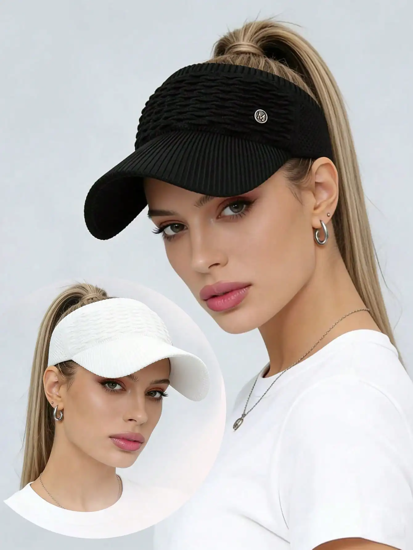 

1Pc Unisex Adjustable Sun Visor Hat Breathable Sun Protection Cap Casual Multifunctional Fashion Headwear for Daily Wear