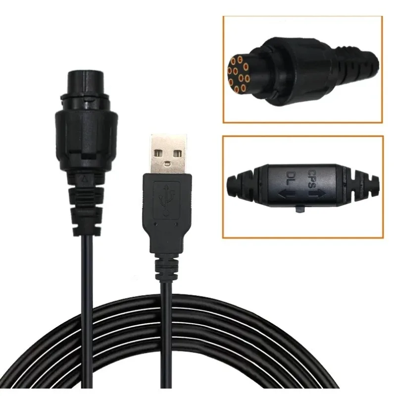 HYT 10Pin PC47 Hytera MD652 MD655 MD656 MD656 MD780 mdmdmd782 MD786 RD980 rdrdrd986 RD960 RD965 için USB programlama kablosu