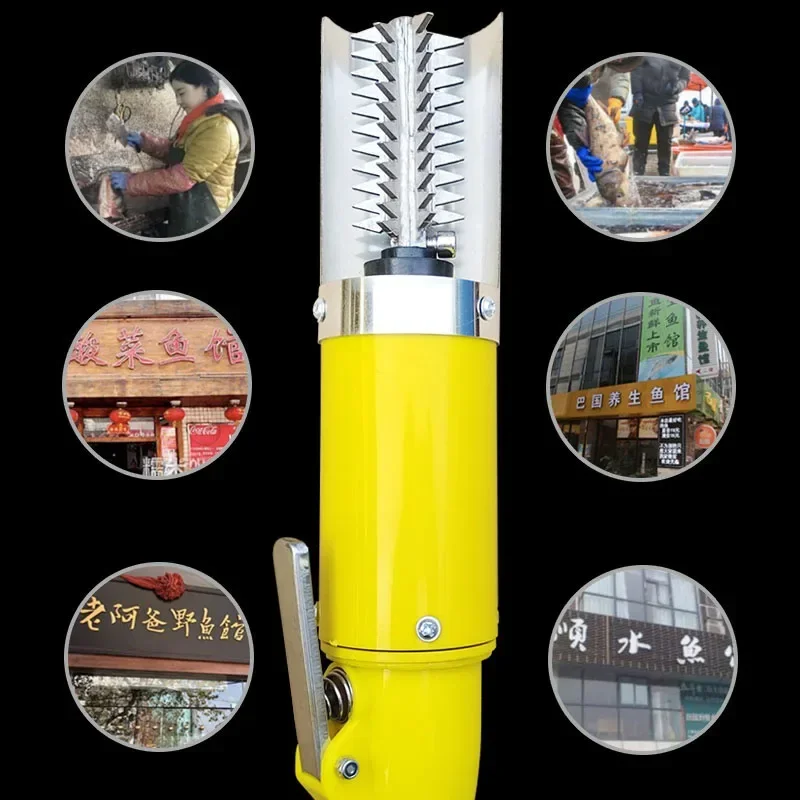 เครื่องเกล็ดปลาไฟฟ้าเครื่องเกล็ดปลาสิ่งประดิษฐ์สำหรับใช้ในครัวเรือนเครื่องกำจัดเกล็ดปลา