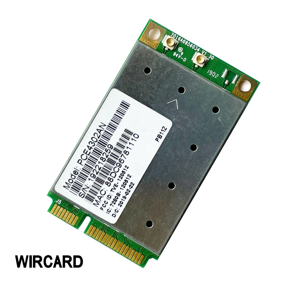 WIRCARD PCE4302AN 802.11 ac 2x2 Module Dual Band 2.4G/5G Network Card For Laptop Router