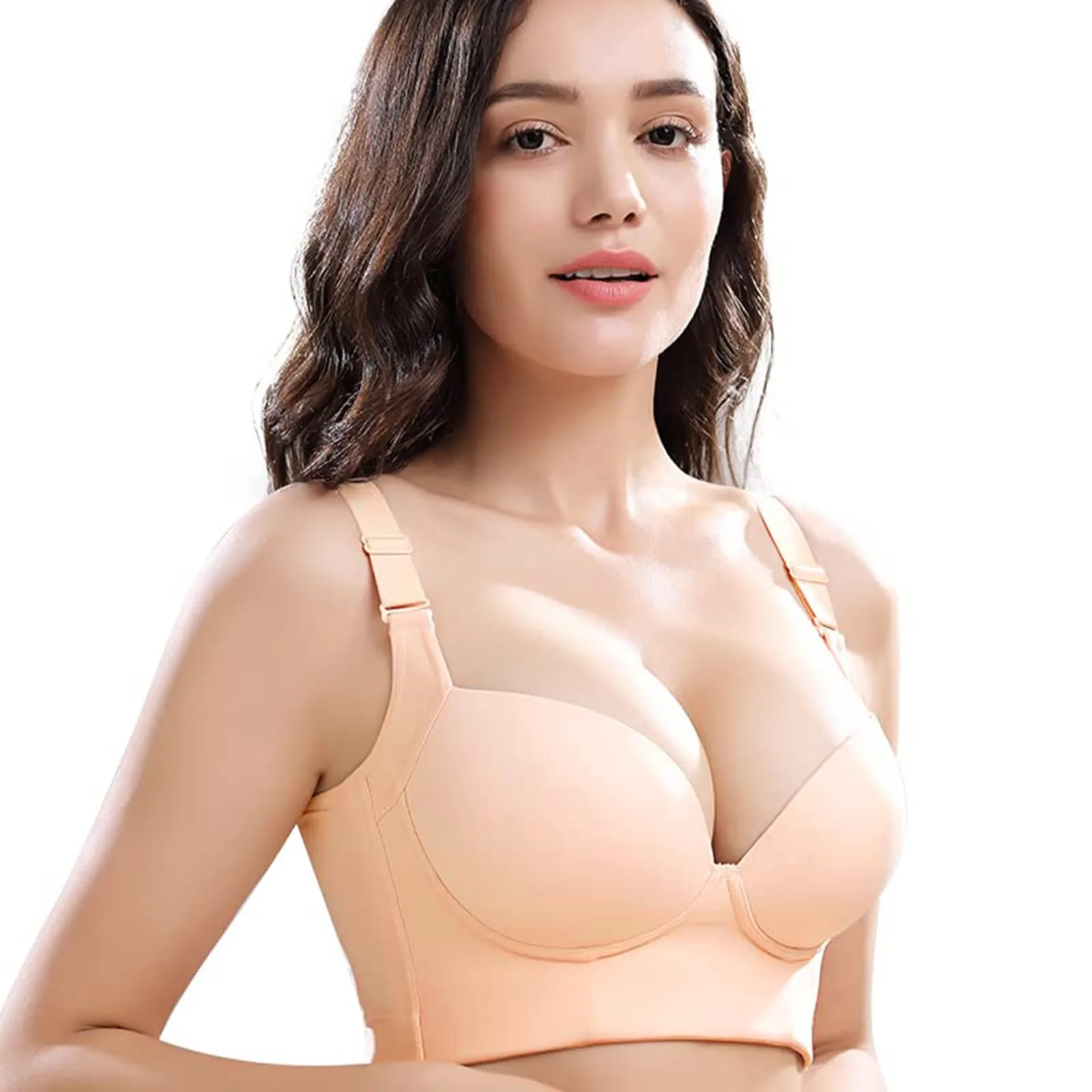 One Fab Fit Underwire Bra Push Up T Shirt Bra Modern Demi Bra Lightly Padded Bra With Convertible Straps Pack of Bras for Women